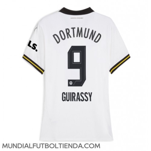 Camiseta Borussia Dortmund Serhou Guirassy #9 Tercera Equipación Replica 2024-25 para mujer mangas cortas